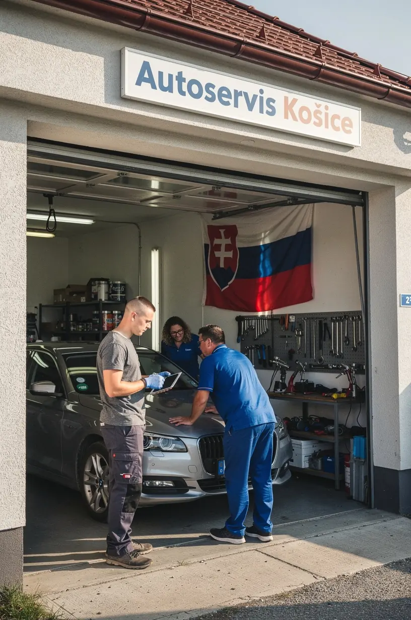 Moderná lakovacia kabína so zabezpečeným prostredím pre rovnomerné nanášanie farby na auto.